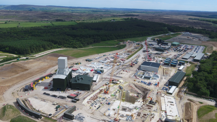 Aerial view of Anglo American’s Woodsmith Mine in North Yorkshire, England 