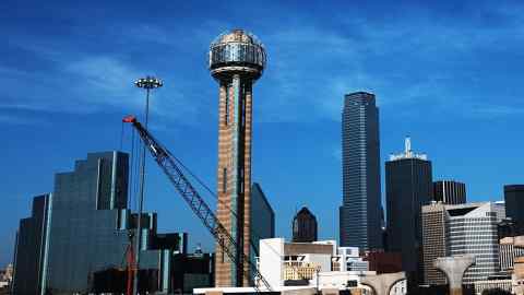 The Dallas skyline