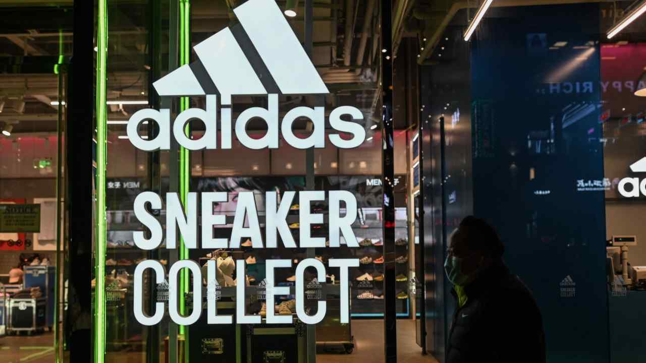 Front of an Adidas store in Shanghai