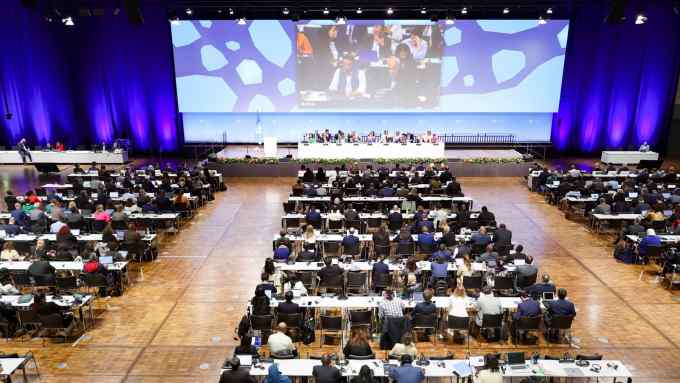 Plenary session of the Climate Change Conference in Bonn