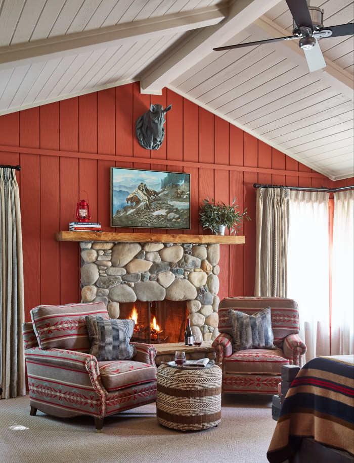 A sitting area in one of Alisal’s accommodations