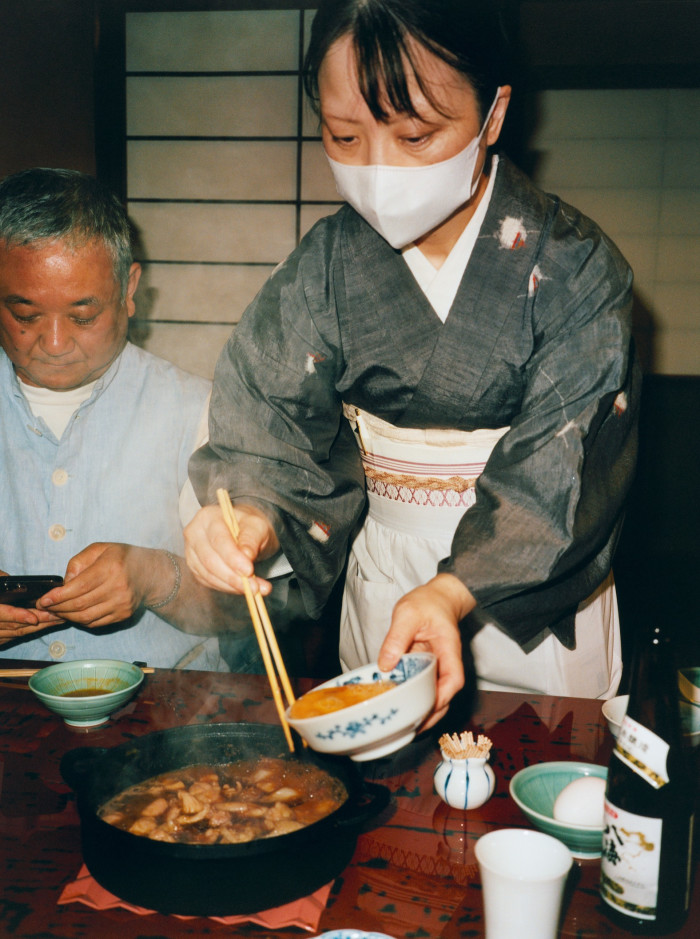 At the Sukiyaki-style restaurant Botan