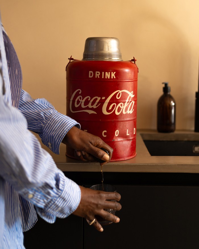 The Coca-Cola dispenser he found in Mumbai