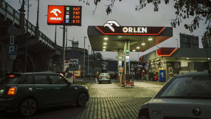 A PKN Orlen operated petrol station in Warsaw