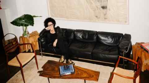 Ippolita Rostagno at home in Brooklyn. On the wall is a portrait of her and her daughter Maya by the German-born American artist Kiki Smith