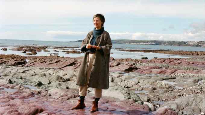 Ruth Tomlinson on Seaton Beach near Looe, in Cornwall