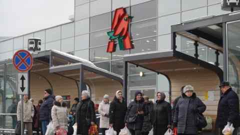 An Auchan hypermarket in Moscow