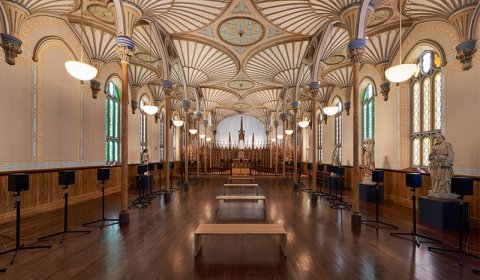 Janet Cardiff, Forty-Part Motet, 2001, 40-track audio installation, installation dimensions variable.