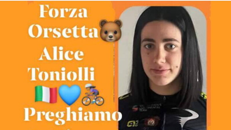 Ciclismo: cade in gara, grave la trentina Alice Toniolli. L'organizzatore del circuito: &quot;E' stato terribile&quot;