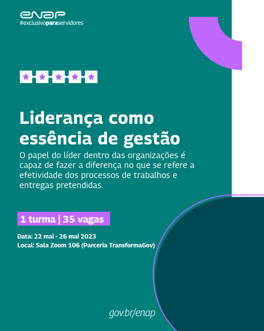 Card de divulgação do curso Liderança como Essência da Gestão