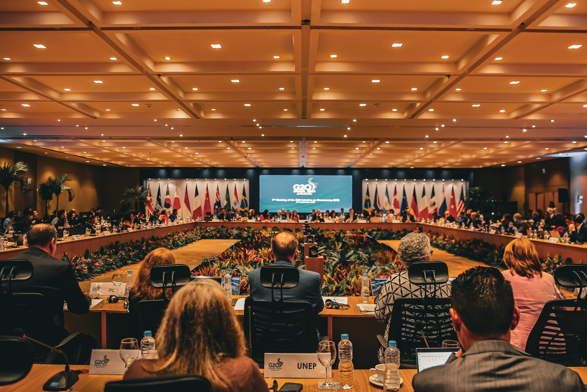 Iniciativa de Bioeconomia do G20, no Rio de Janeiro, reúne autoridades para debater políticas públicas sobre economia verde e o acesso a financiamentos para o combate às mudanças climáticas