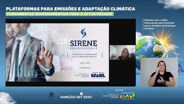 Webinário destaca como setor empresarial pode utilizar plataformas de emissões e risco climático