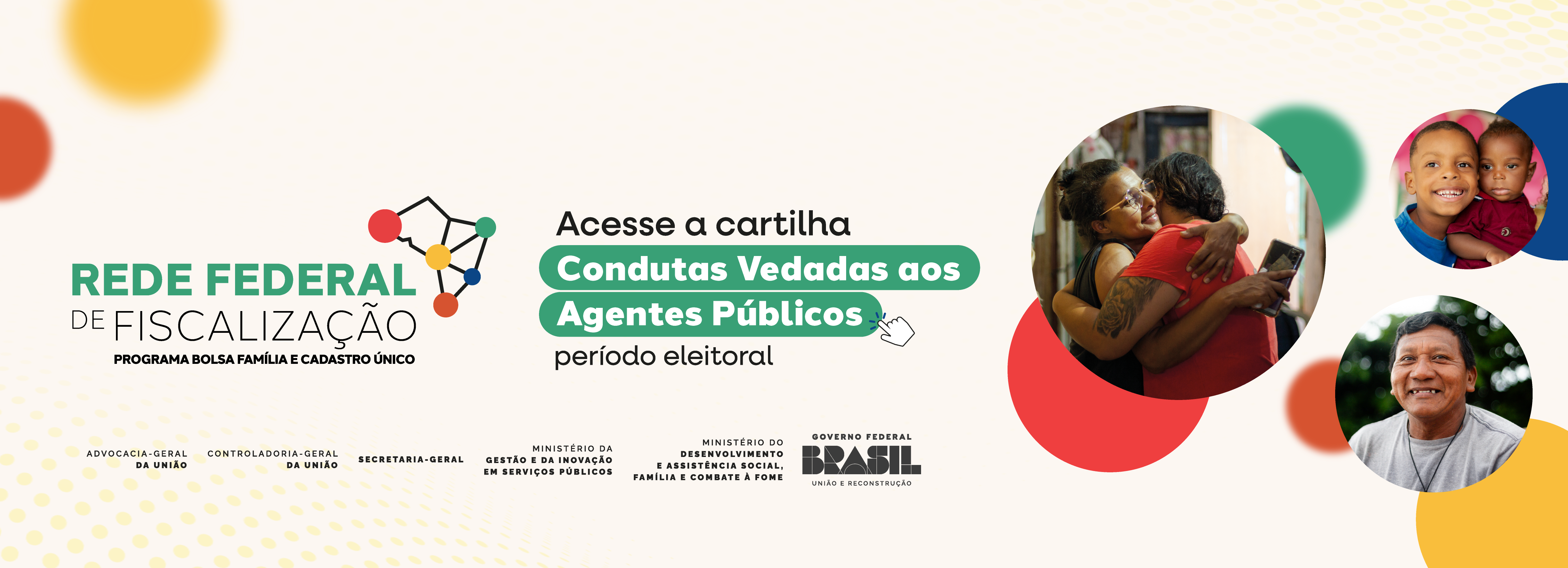 Banner Condutas Período Eleitoral Rede Federal de Fiscalização  Programa Bolsa Família e Cadastro Único