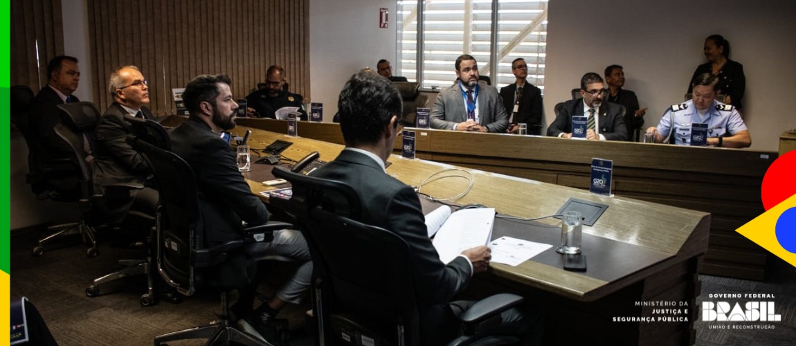 Foram apresentadas as diretrizes de atuação das forças de segurança federais, estaduais e do Distrito Federal, durante reuniões em nível ministerial e de cúpulas do G20