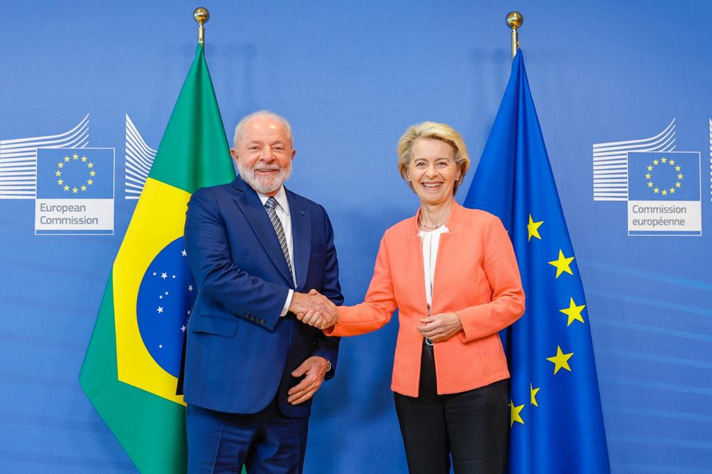 Em agenda oficial da Presidência da República, em Bruxelas (Bélgica), no dia 17 de julho de 2023