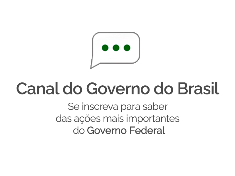 link para o canal do Governo Federal