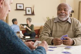 man playing cards