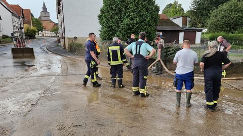 Starke Regenfälle trafen auch den Trendelburger Ortsteil Gottsbüren