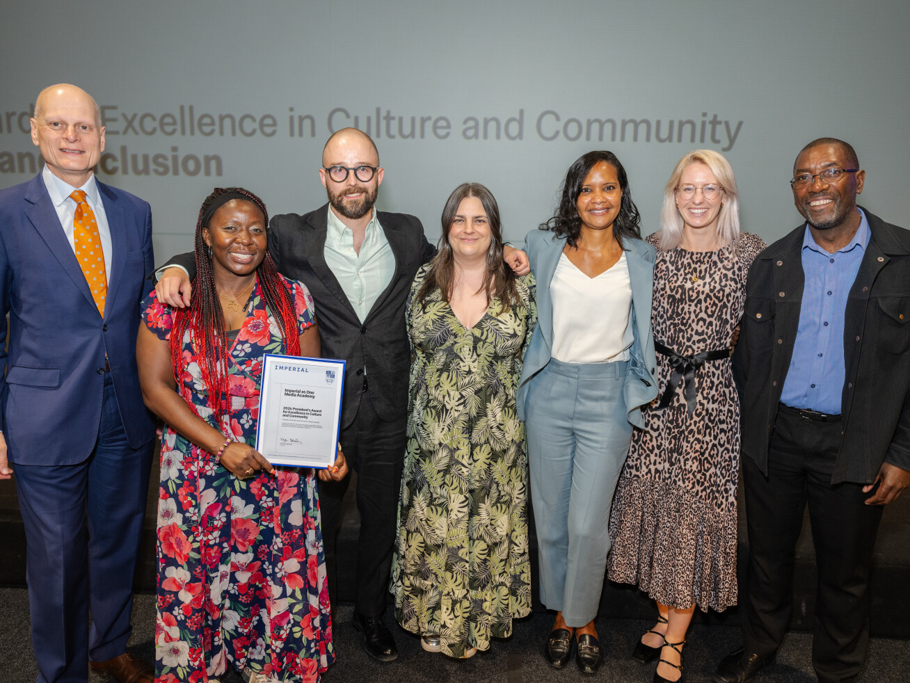 Professor Ian Walmsley and the Imperial As One Media Academy team