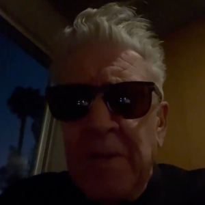 David Lynch in a Twitter video on Memorial Day announcing a new project for June 5.