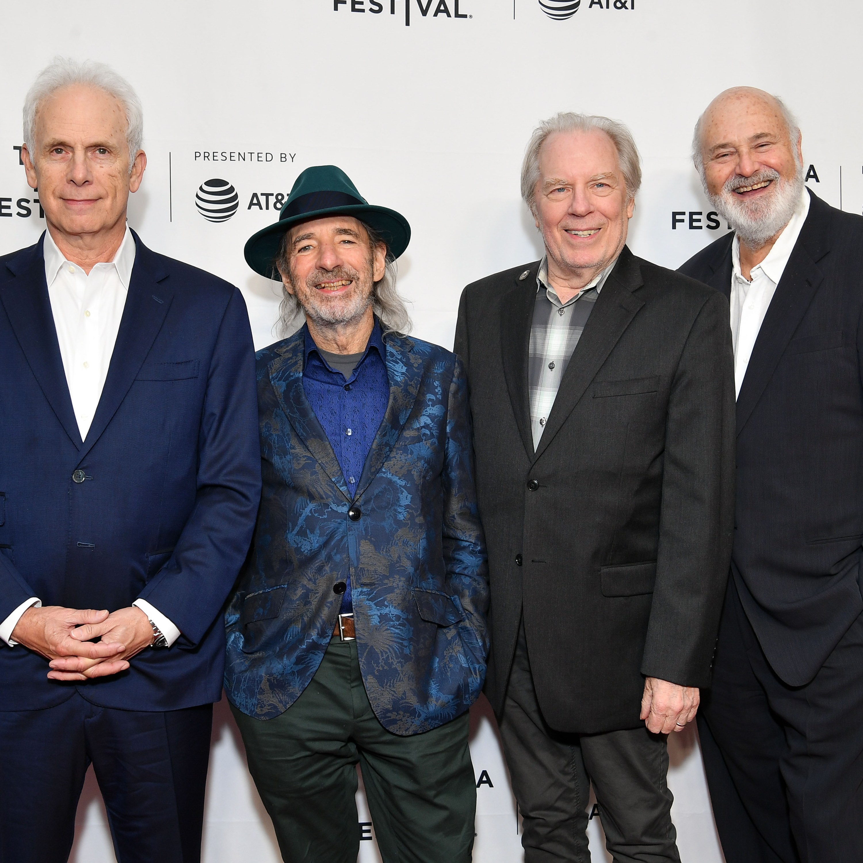 NEW YORK, NEW YORK - APRIL 27: (L-R) Christopher Guest, Harry Shearer, Michael McKean, and Rob Reiner attend the 'This Is Spinal Tap' 35th Anniversary during the 2019 Tribeca Film Festival at the Beacon Theatre on April 27, 2019 in New York City. (Photo by Dia Dipasupil/Getty Images for Tribeca Film Festival)