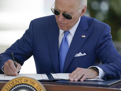 President Joe Biden Signing Paperwork