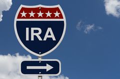 American IRA Highway Road Sign