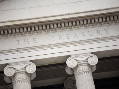 The US Treasury building in Washington DC