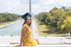 Graduate at the National Mall in Washington DC