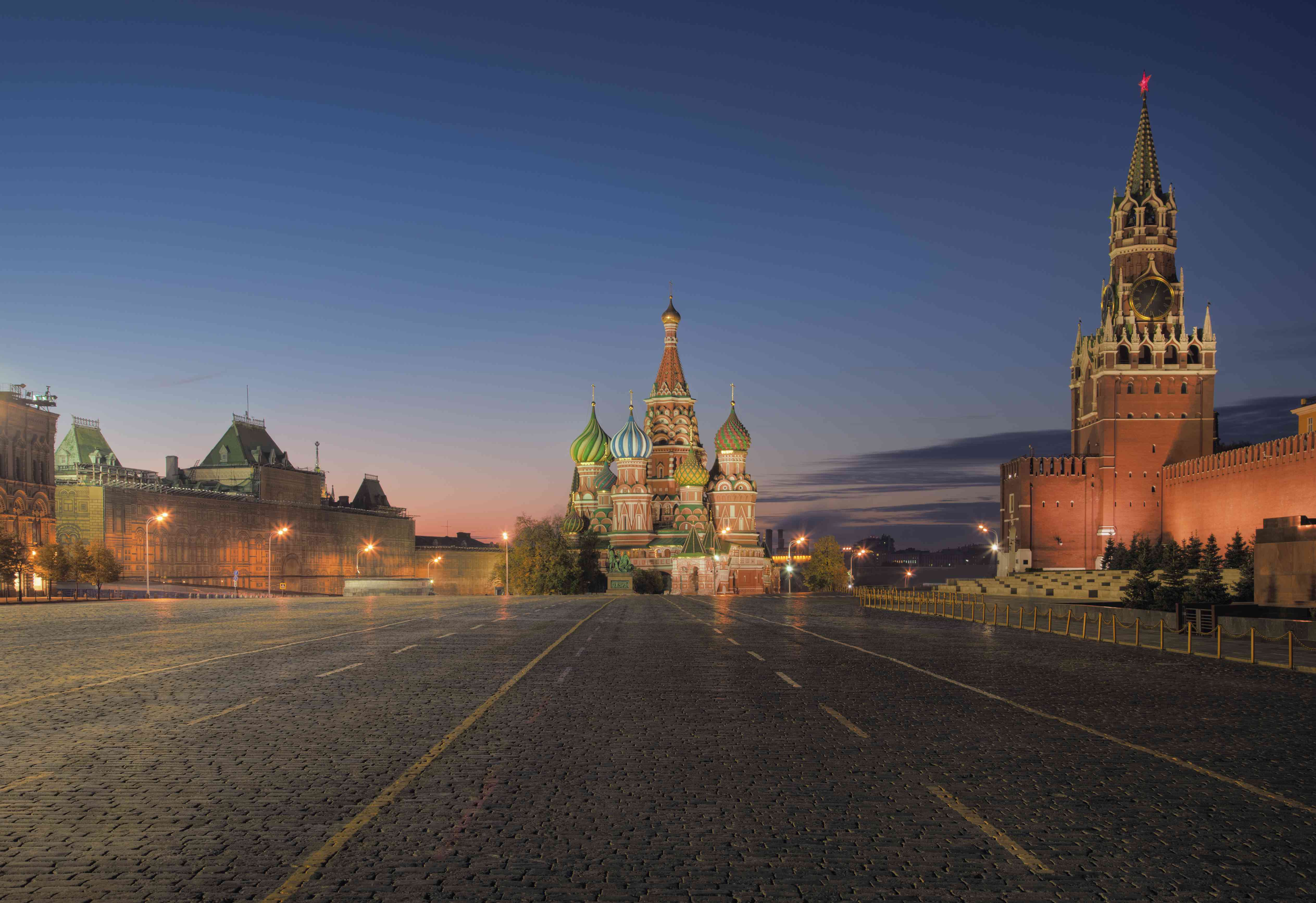 Kremlin, Saint Basil's Cathedral, and Red Square, Moscow, Russia