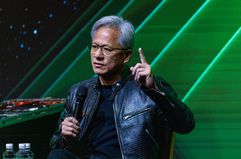 Nvidia CEO Jensen Huang at a news conference in Taipei, Taiwan, on Tuesday, June 4, 2024.