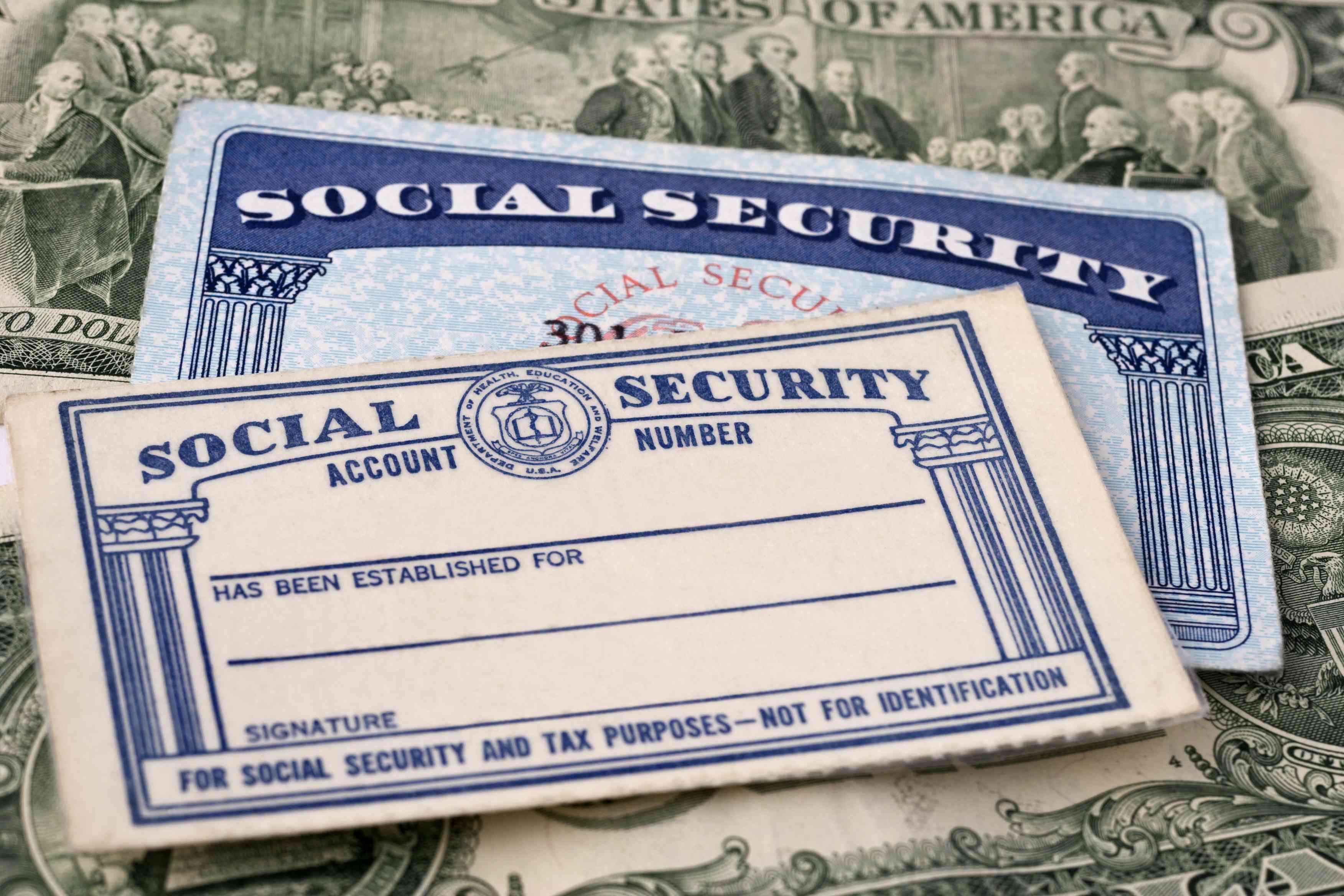 Social Security cards.