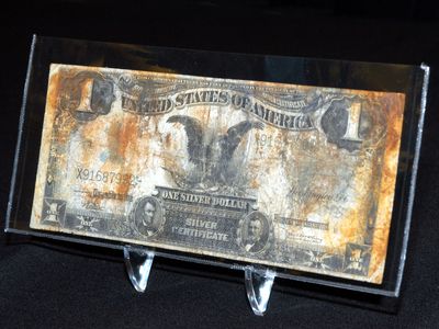 US Silver Certificate at Titanic Artifact Exhibit