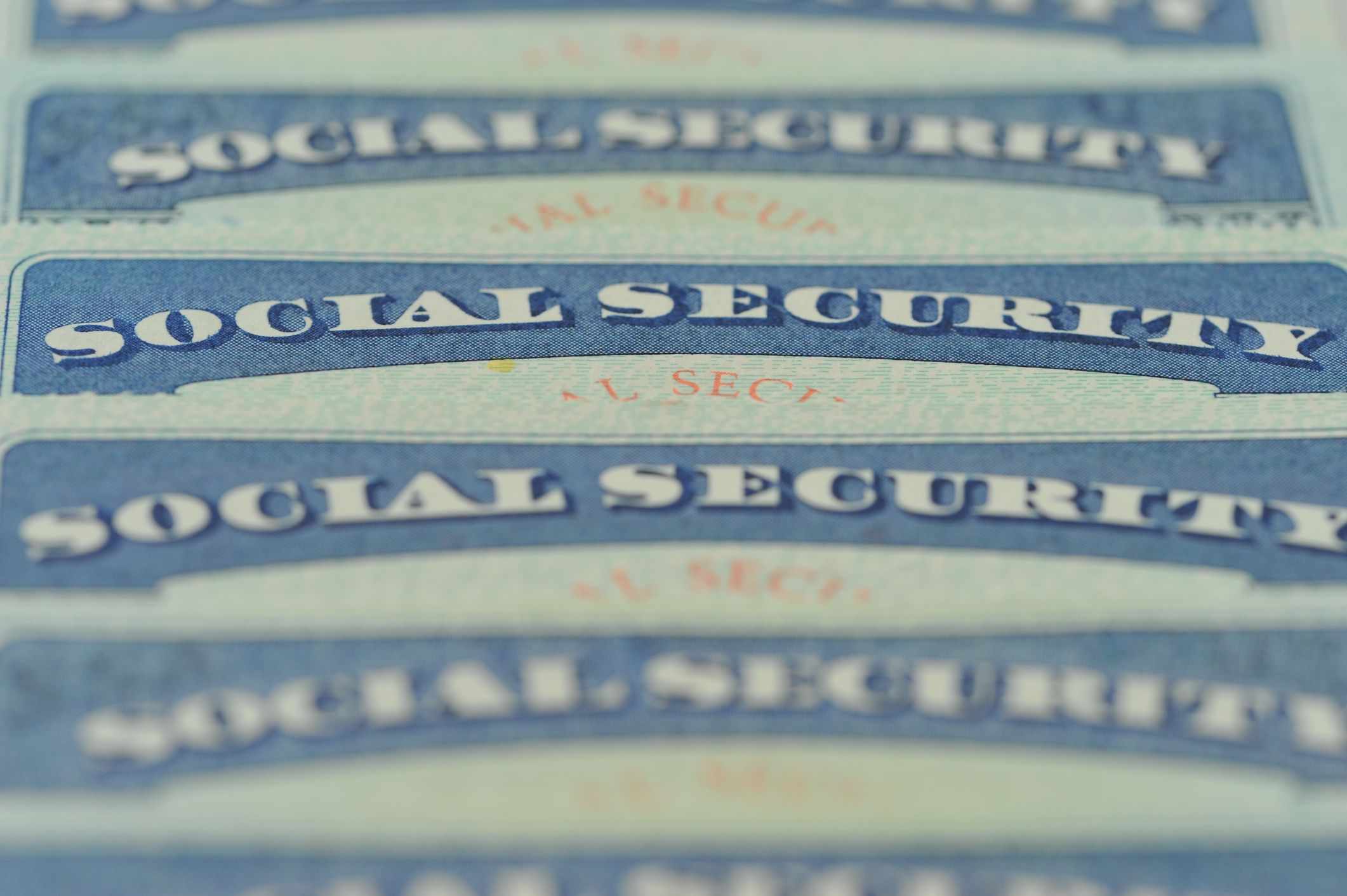 American social security cards.