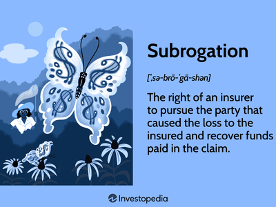 Subrogation: The right of an insurer to pursue the party that caused the loss to the insured and recover funds paid in the claim.