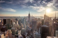 Aerial view of New York City