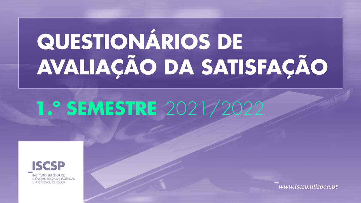 Questionários de Avaliação da Oferta Educativa do I e II Ciclos do ISCSP 1.&ord