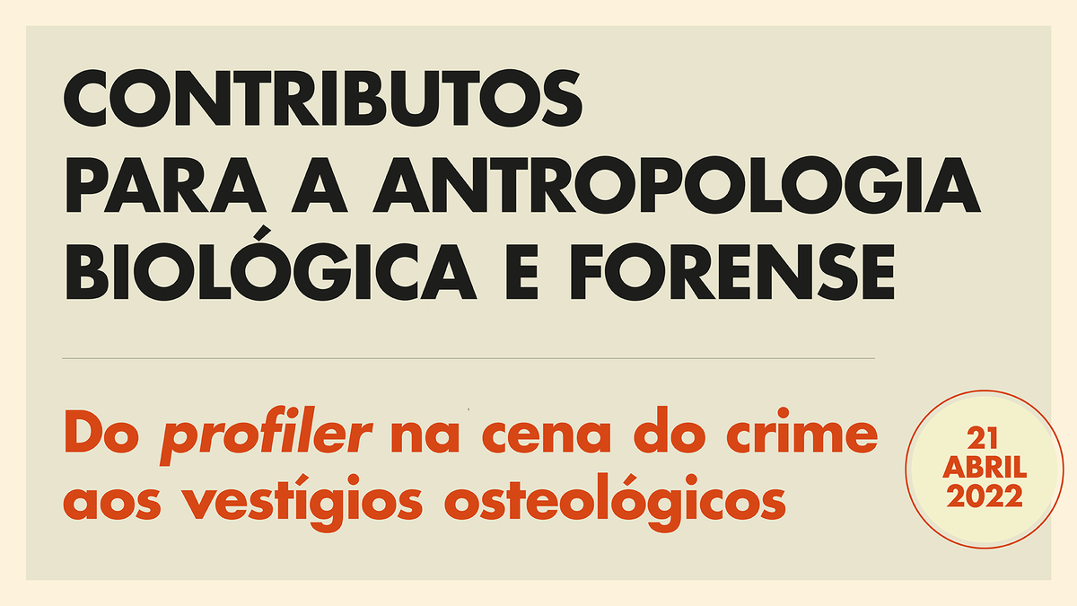 Pós-graduação em Antropologia Biológica e Forense promove conferên