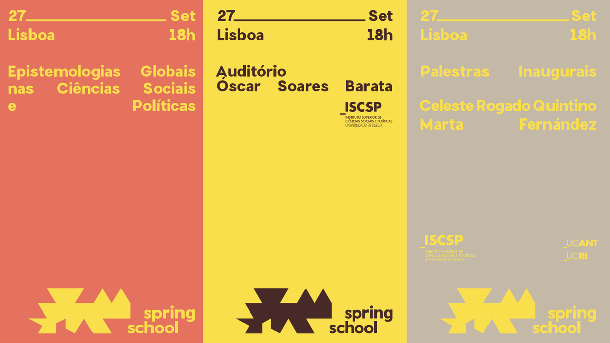 ISCSP apresenta "Spring School Epistemologias Globais nas Ciências Sociais e Polít