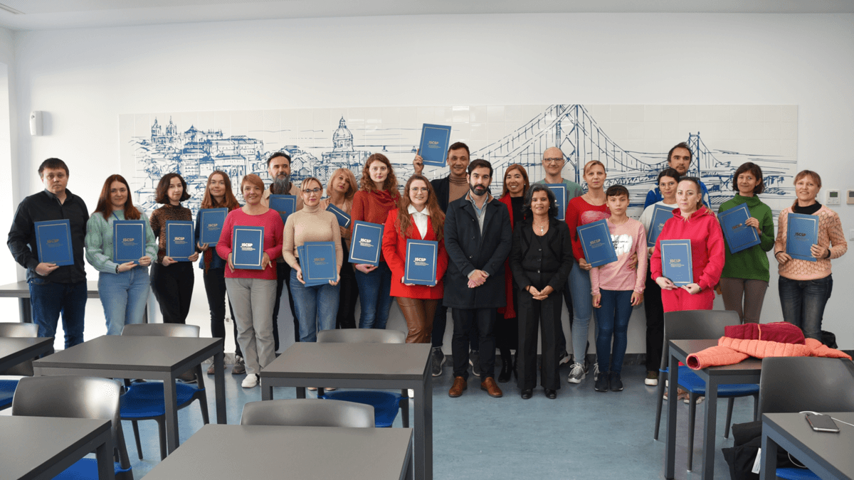 Nova turma de cidadãos ucranianos termina o Curso de Língua Portuguesa A1