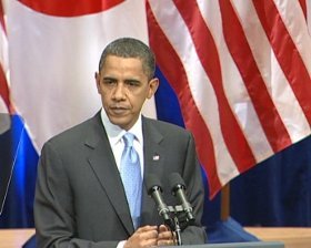 オバマ大統領は「ツイッターは一度も使ったことがない」のだという（代表撮影）