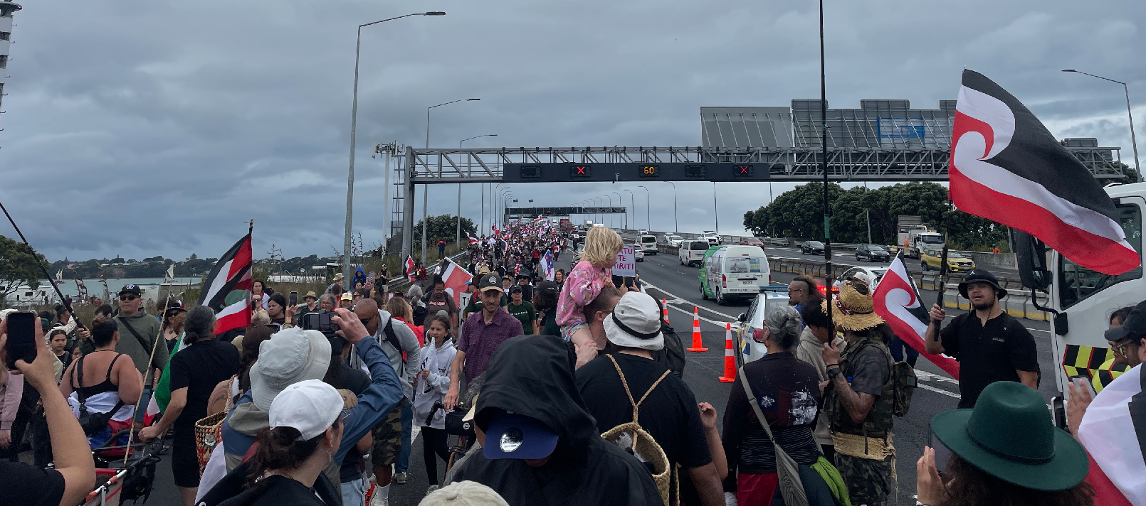 New Zealand dispatch: thousands join hīkoi in Auckland to oppose controversial Treaty Principles Bill