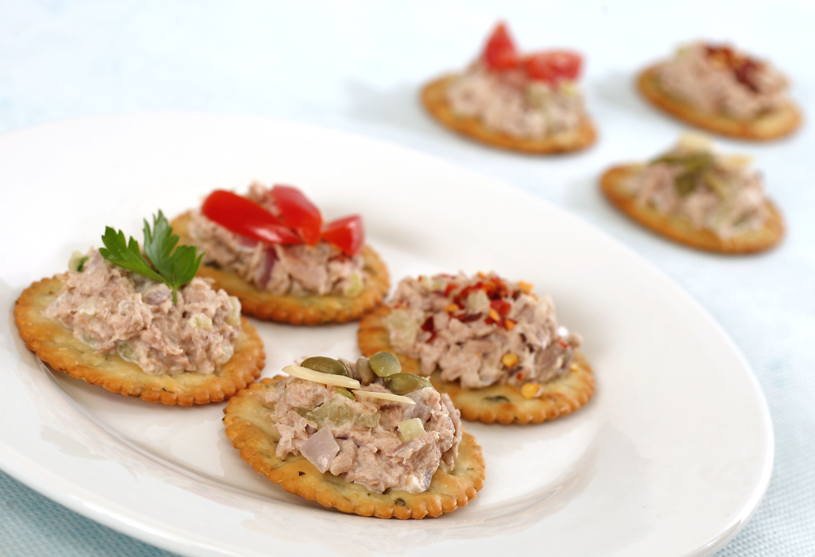 Tuna on Crackers