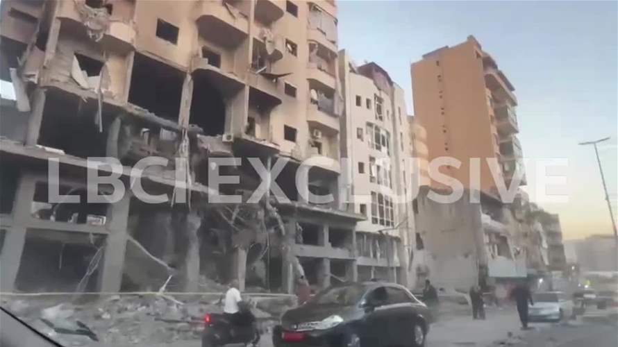 LBCI inspects damage from Israeli strikes on Chiyah in Beirut's suburbs (Video)