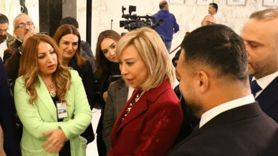 Lebanon's First Lady Neemat Aoun addresses the press, affirms commitment to rebuild South Lebanon (Video)