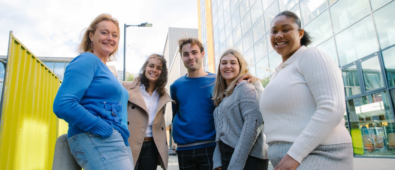 LSBU two students smiling