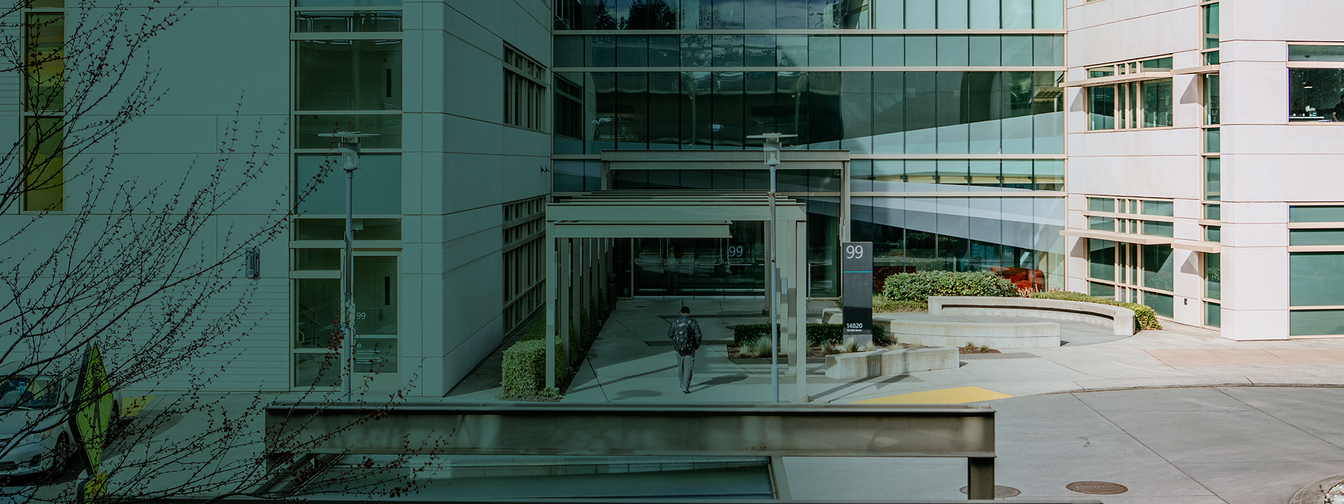 photo of the Redmond lab building entrance