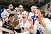 Scenes from Battle Creek Lakeview's four-set regional championship victory over Portage Northern on Thursday, Nov. 14, 2024 from Thornapple Kellogg High School.