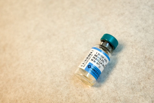 Dose of measles vaccine