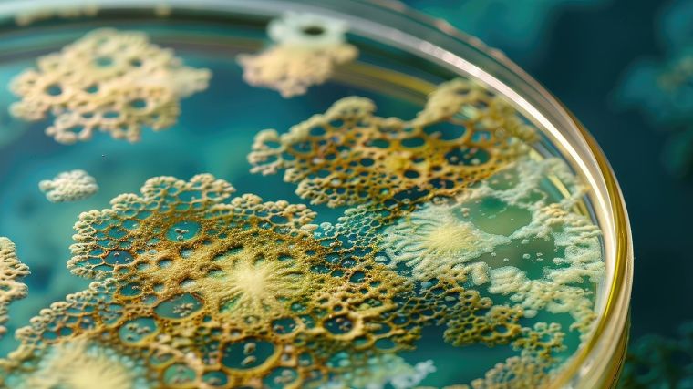 bacterial culture in petri dish